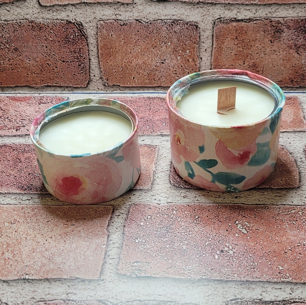 Organic Soy Wax Wood Wick Candle and Wax Melt Set